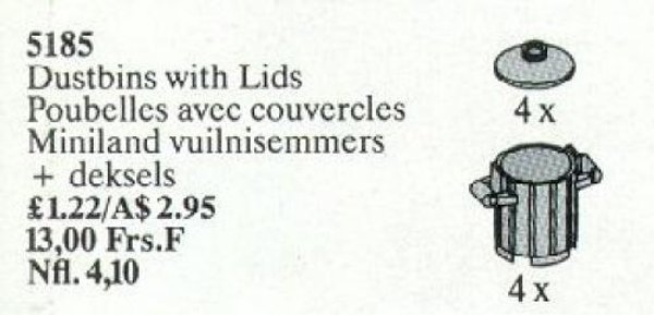 5185 Dustbins with Lids