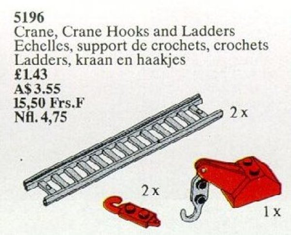 5196 Crane, Crane Hooks and Ladders