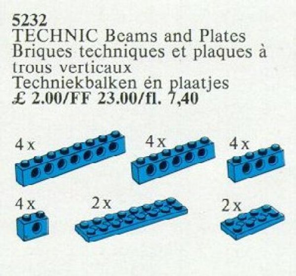 5232 TECHNIC Beams and Plates [Blue]