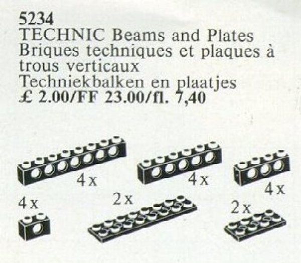 5234 TECHNIC Beams and Plates {black}
