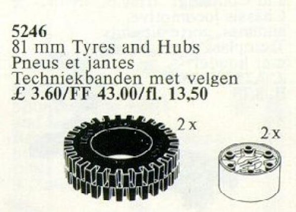5246 X-Large Tires / 81 mm Tyres and Hubs