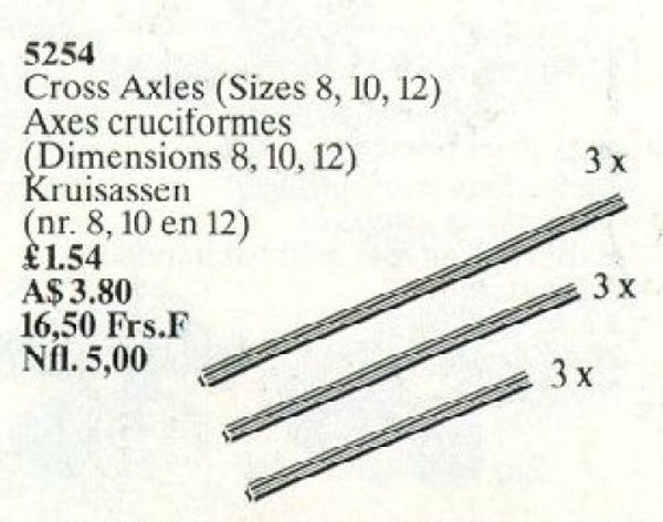 5254 Cross Axles (Sizes 8, 10, 12)