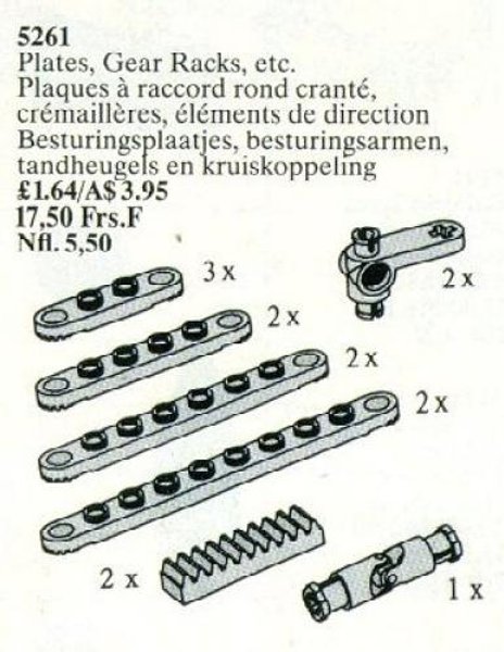5261 Plates, Gear Racks, etc.