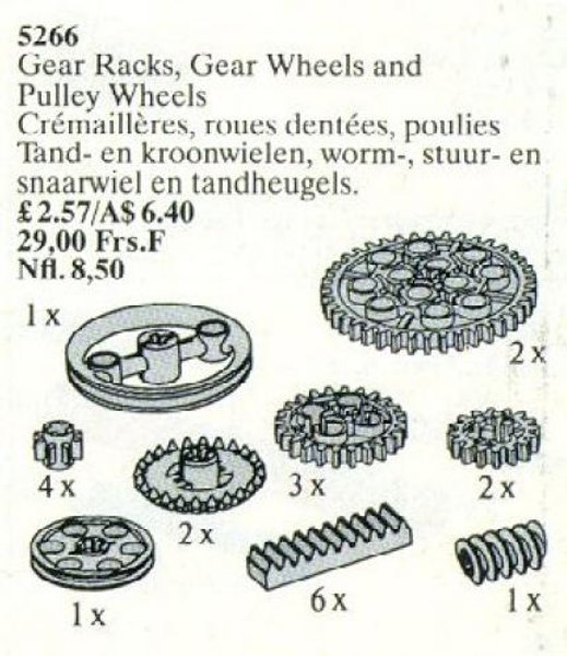 5266 Gear Wheel Assortment / Gear Racks, Gear Wheels and Pulley Wheels