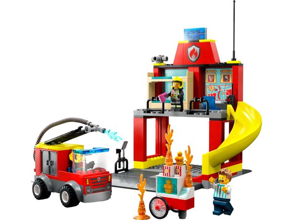 60375 Fire Station and Fire Truck
