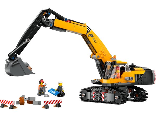 60420 Yellow Construction Excavator