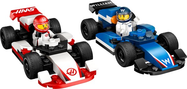 60464 F1 Williams Racing & Haas F1 Race Cars