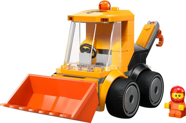 60483 Coole Flitzer – Radlader, Spielzeug mit Minifigur