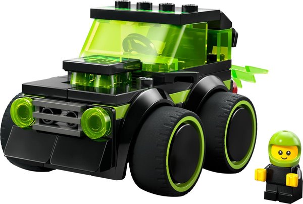 60484 Coole Flitzer – Gaming-Rennauto Spielzeug mit Minifigur
