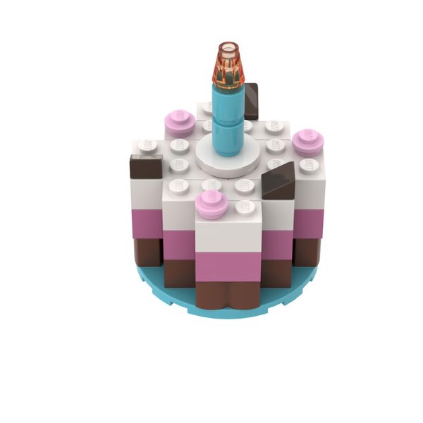 6277578 Minicake Blue Candle