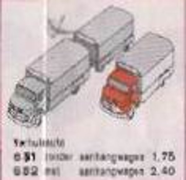 652 1:87 Mercedes Truck/Trailer