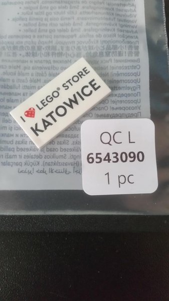 6543090 I [Heart] LEGO Store Katowice Tile