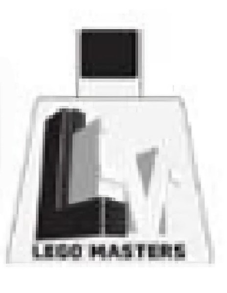 6551694 LEGO Masters Torso - Black and White