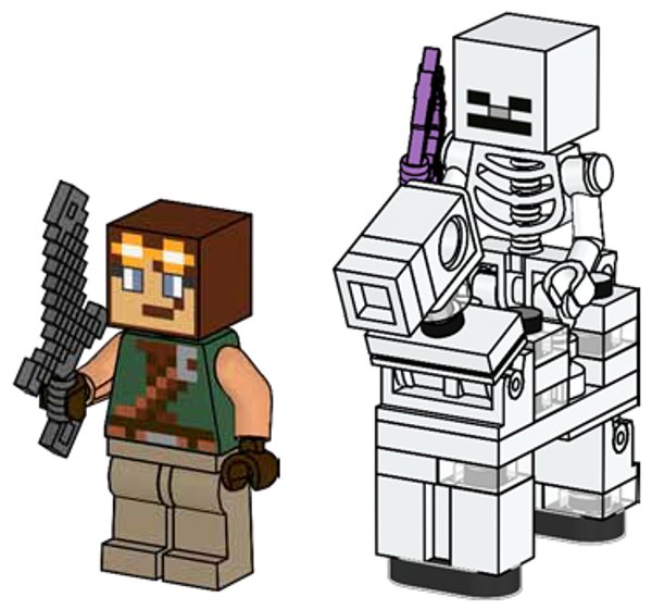 662509 Hero with Skeleton and Skeleton Horse