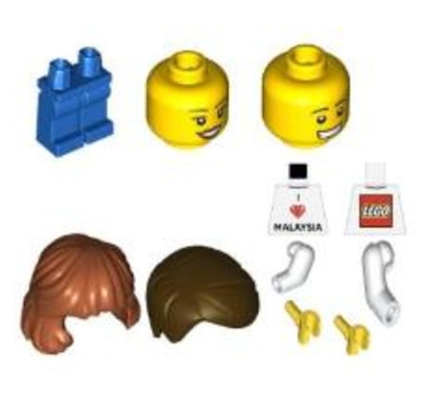 6649684 I Love Malaysia Minifigures