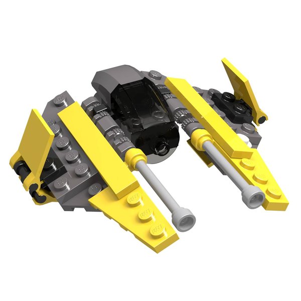 6966-2 Jedi Starfighter - Mini - Korean Duracell promo package with 8 AA batteries