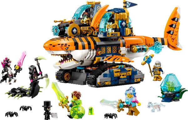 71515 2in1 Tigerhai-Fahrzeug, Spielzeug Minifiguren ab 9