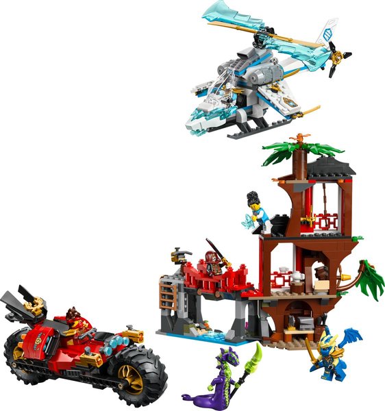 71857 Showdown am Baumhaus mit dem Ninja-Bike, Minifiguren