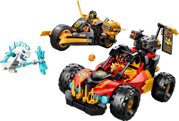71864 Kais und Coles Kombi-Flitzer, Bauset mit 3 Minifiguren