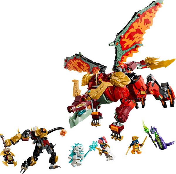 71868 Wyldfyres Drachenmech, Actionfigur, Bauspielzeug für Kinder