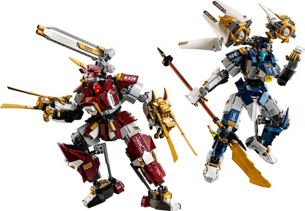 71870 Die Zwillings-Titanmechs, Actionfiguren zum Bauen, Spielen und Ausstellen