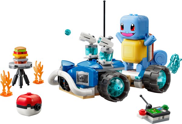 72156 Pokémon SMART Play: Trainer-Buggyabenteuer mit Schiggy kompatibles Set