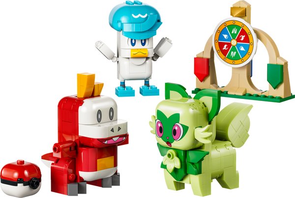 72158 Sprigatito, Fuecoco and Quaxly Battle
