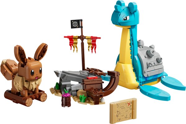 72162 Pokémon SMART Play: Evoli und Lapras auf Schatzsuche kompatibles Set