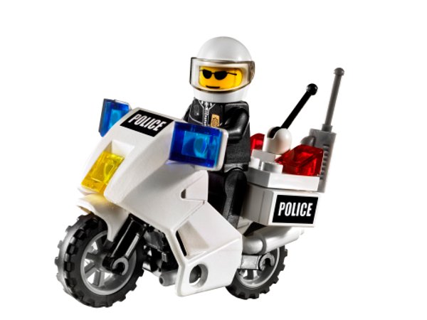 7235 Police Motorcycle (Black Sticker Version)