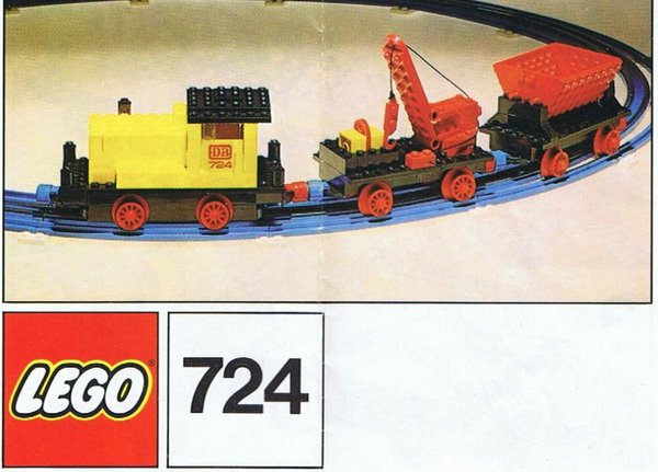 724 12V Diesel Locomotive with Crane and Tipper Wagon