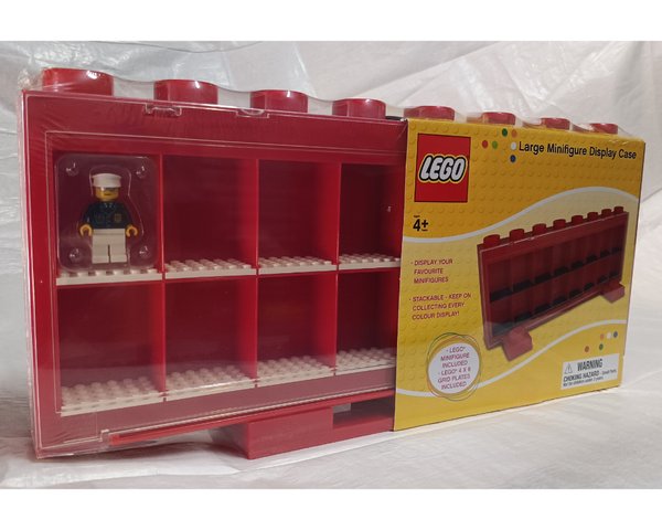 752437R Minifigure Display Case Large Red