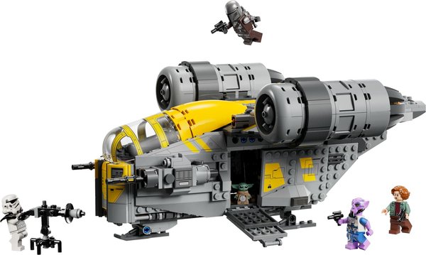 75447 Razor Crest, Modellbau mit Raumschiff ab 10 Jahren