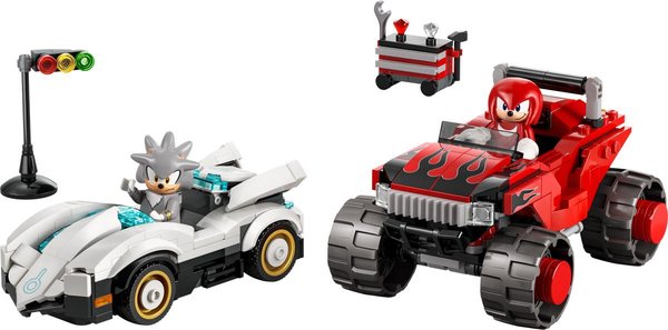 77118 the Hedgehog Silvers Auto vs. Knuckles’ Monstertruck