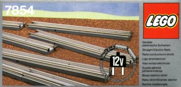 7854 8 Straight Electric Rails Gray 12v