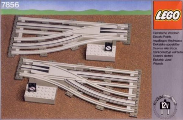 7856 Left and Right Manual Points with Electric Rails