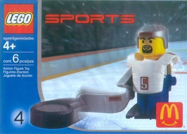 7919 McDonald's Sports Set Number 4 - White Hockey Player #5
