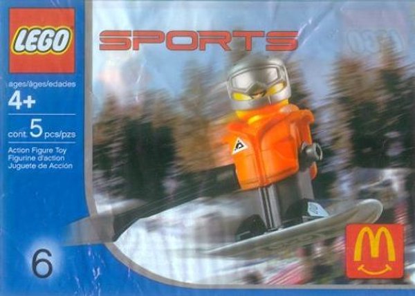 7922 McDonald's Sports Set Number 6 - Orange Vest Snowboarder