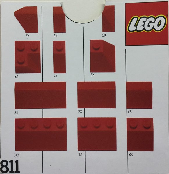 811 Red Roof Bricks, Steep Pitch