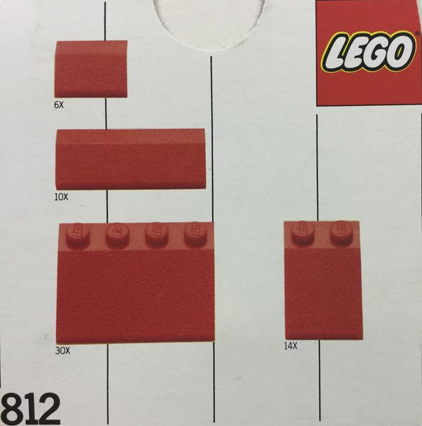 812-2 Red Roof Bricks, Shallow Pitch