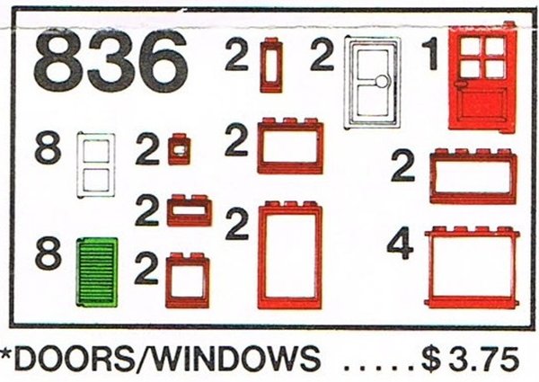 836 Doors and Windows Parts Pack