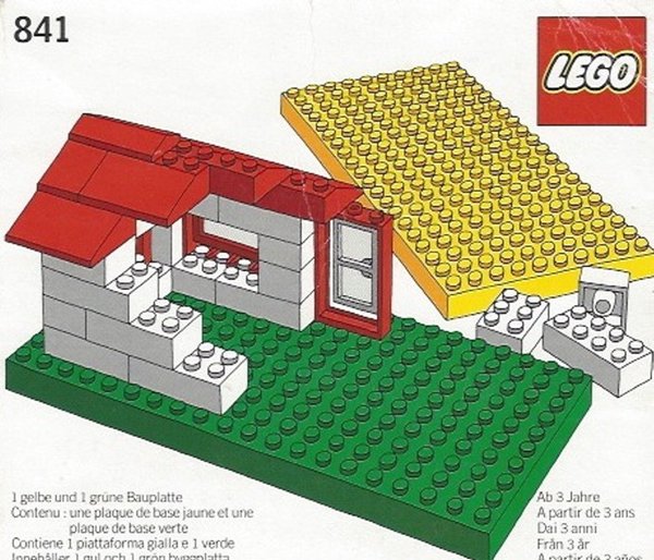 841 Baseplates, Green and Yellow