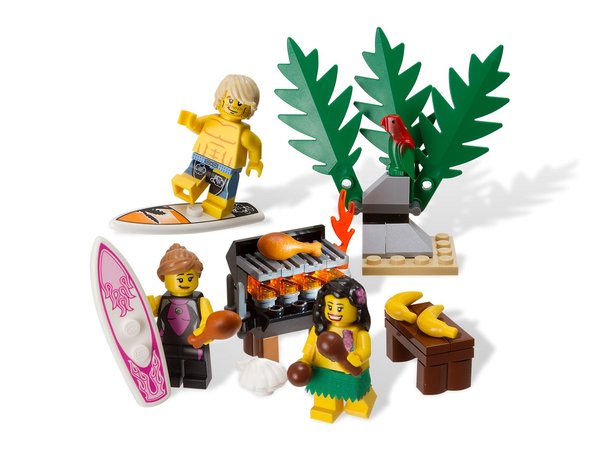 850449 Minifigure Beach Accessory Pack