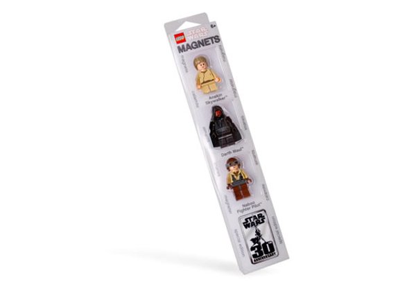 852086 Star Wars Magnet Set: Darth Maul, Anakin and Naboo Fighter Pilot