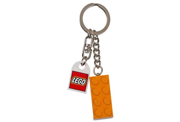 852097 Orange Brick Key Chain