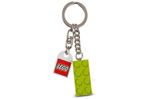 852099 Lime Green Brick Key Chain