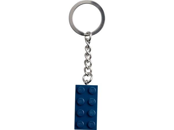854237 Dark Blue Brick Key Chain