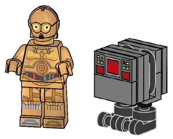 912310 C-3PO and Gonk Droid
