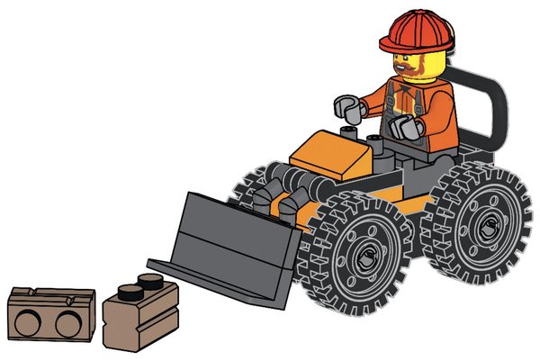 951441 Construction Worker with Wheel Loader