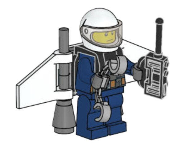 951904 Police Officer with Jetpack