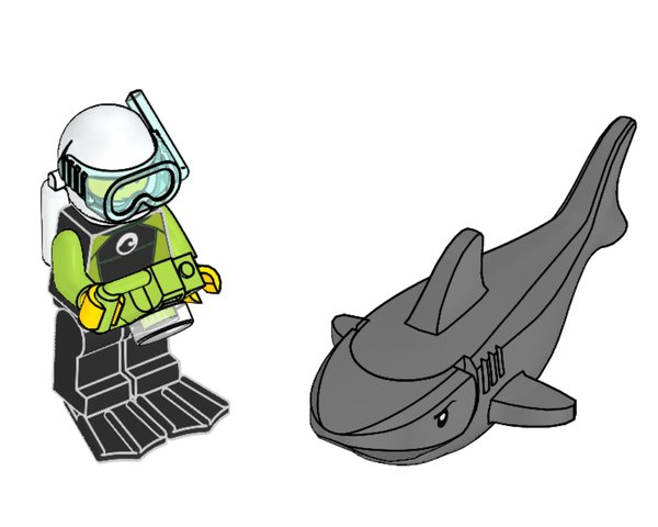 952019 Scuba Diver and Shark